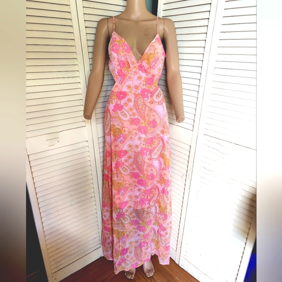 Paisley Pink maxi dress - Picture 3 of 8